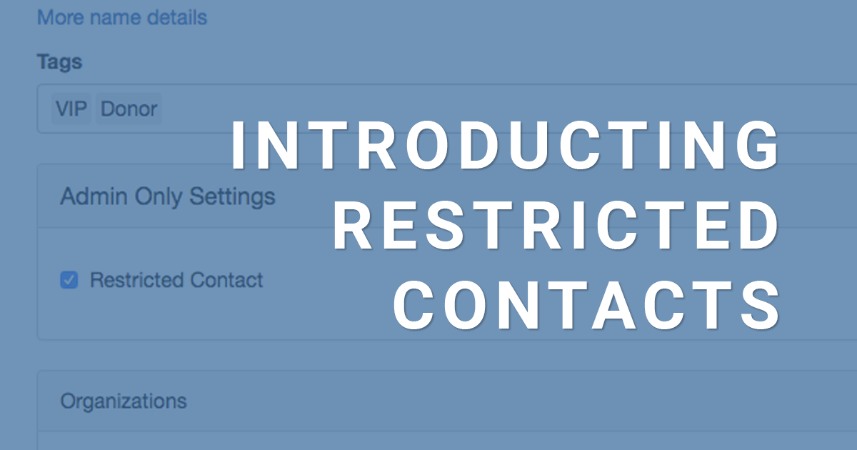 Introducing Restricted Contacts